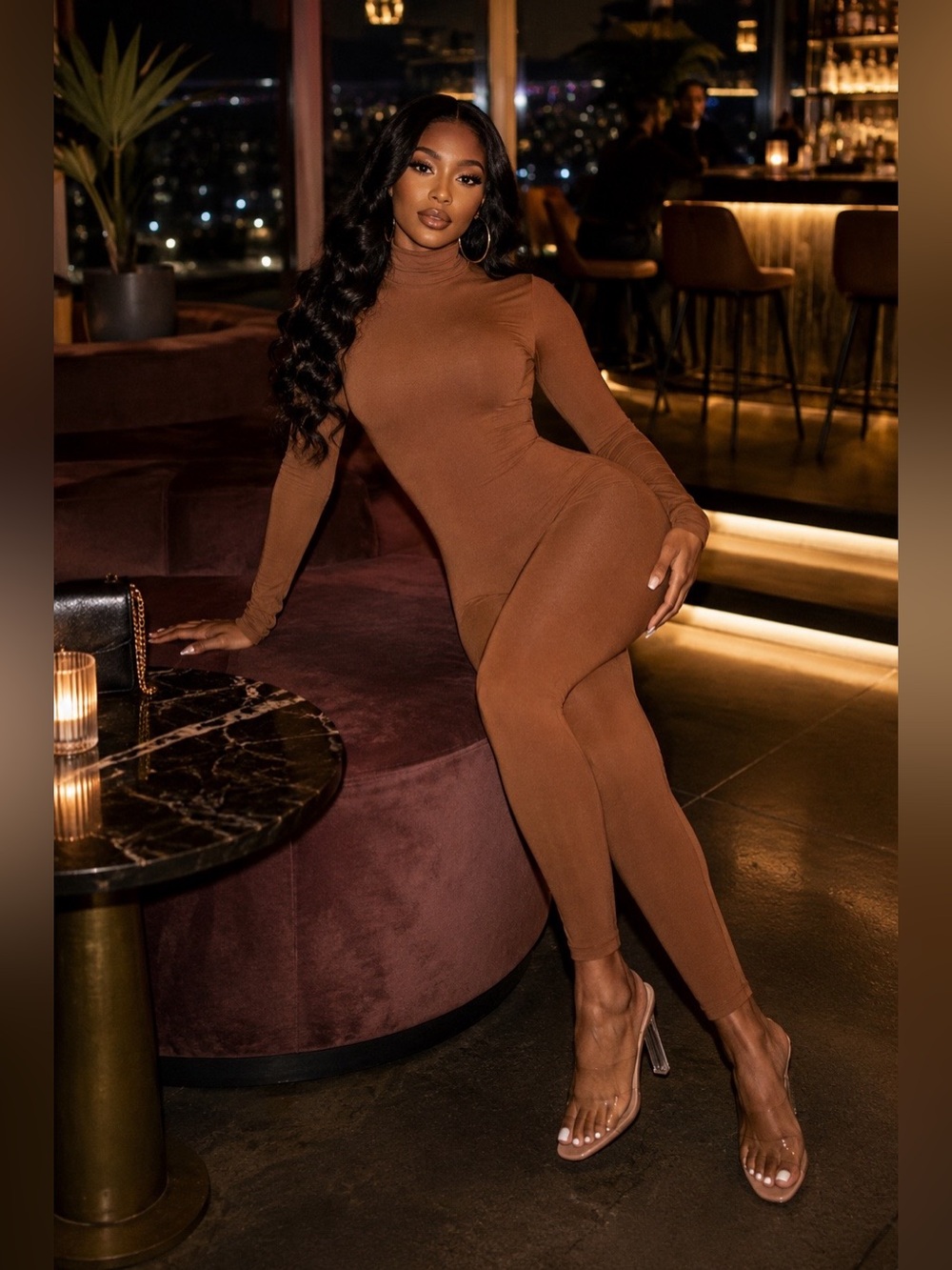 Butterscotch Baddie Jumpsuit